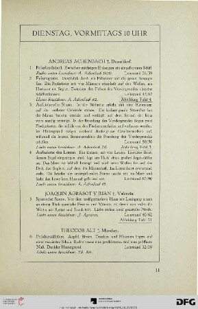 Dienstag, vormittags 10 Uhr (Nr. 1-115)