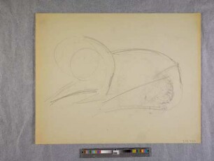 o. T. (Liegender Tiger; aus dem Zoo-Zeichnen an der Burg Giebichenstein in Halle)