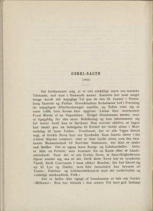 Gorki-Sagen (1905)