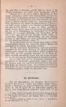 VII. Breitenau.
