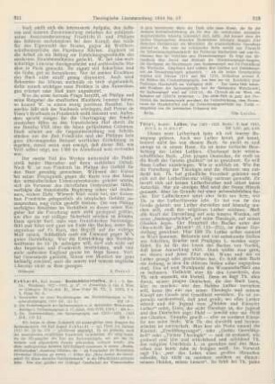 312-313 [Rezension] Thiel, Rudolf, Luther