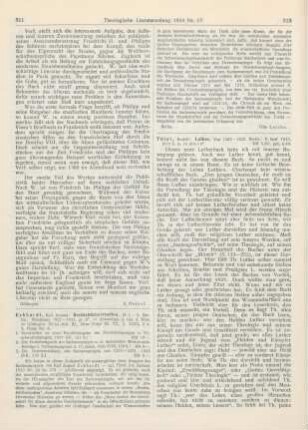 312-313 [Rezension] Thiel, Rudolf, Luther