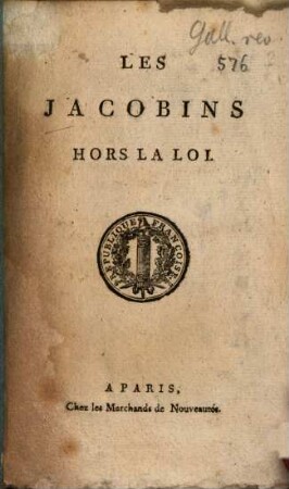 Les Jacobins hors la loi