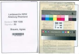Entnazifizierung Agnes Brauers , geb. 07.12.1906 ()