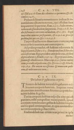 Cap. IX. De habitu & gestu totius corporis.