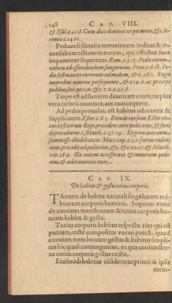 Cap. IX. De habitu & gestu totius corporis.