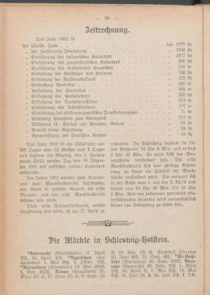 Zeitrechnung.