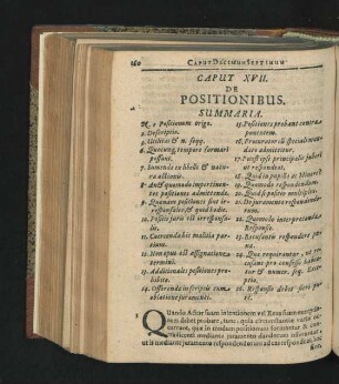 Caput XVII. De Positionibus.