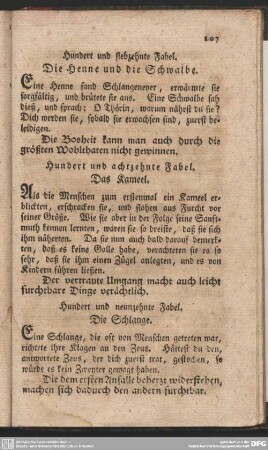 Hundert und achtzehnte Fabel. Das Kameel