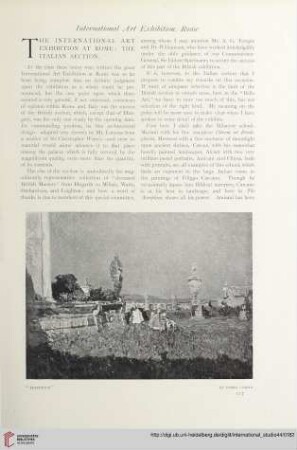 The International Art Exhibition at Rome : the Italian section