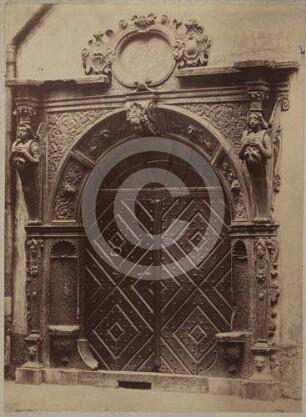 Portal am Bürgerhaus Ring 1 in Liegnitz, Ecke Frauenstraße