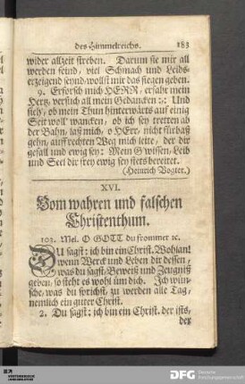 Vom wahren und falschen Christenthum.