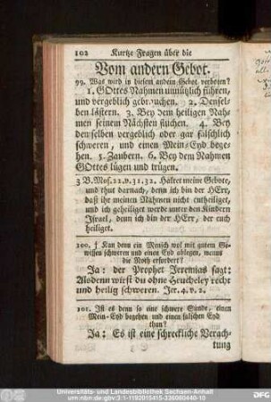 Vom andern Gebot.