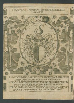 Ranzoviae Clypeus Referens Insignia Gentis.