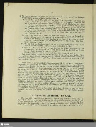Der Bescheid des Ministeriums. Der Erlaß