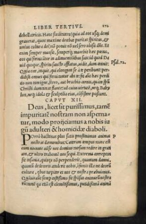 Caput XII. Deus, licet sit purissimus, tamen impuritatem nostram non aspernatur ...