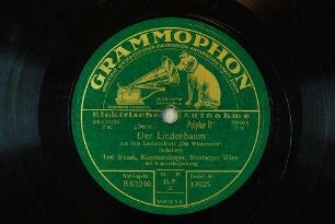Der Lindenbaum : aus dem Liederzyklus "Die Winterreise" / (Schubert)