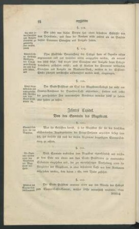 Zehntes Capitel. Von den Sportuln des Magistrats.
