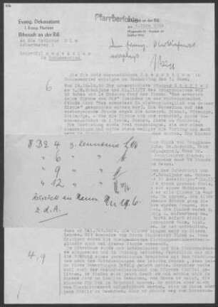Schussenried mit Diasporaorten: Inspektionsbericht 1964