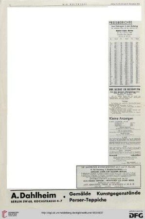 Nr. 48 (27. Nov. 1932), S. 4: Preisberichte