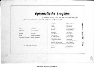 Optimistische Tragödie