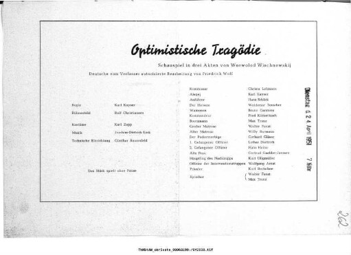 Optimistische Tragödie