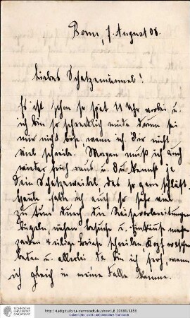 Brief vom 07.08.1908