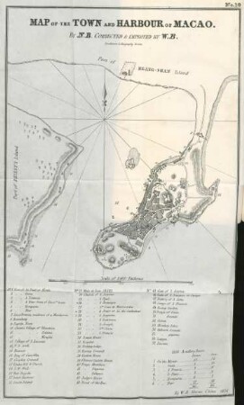 Map of the town and harbour of Macao