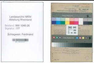 Entnazifizierung Ferdinand Schlagwein , geb. 19.04.1889 (Angestellter)