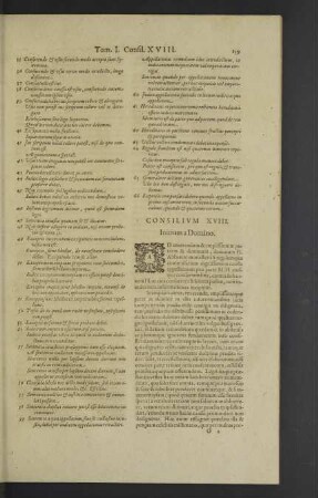 Consilium XVIII.