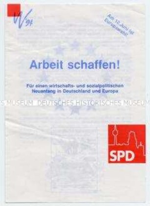 Illustrierte Flugschrift der SPD zur Europawahl 1994