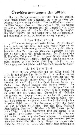 Überschwemmungen der Alster.