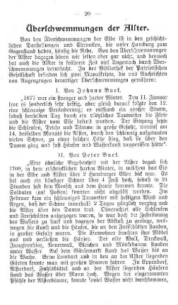 Überschwemmungen der Alster.