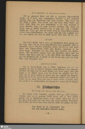 III. Fischgerichte