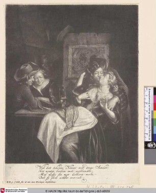 [Zwei verliebte Paare; Two pairs of lovers]