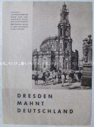 Propagandaschrift gegen die Wiederbewaffnung und für einen Friedensvertrag