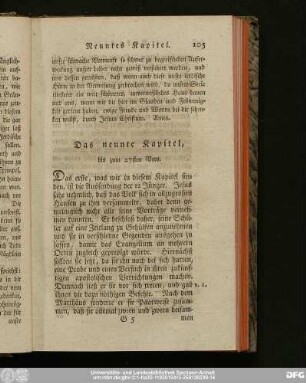 Das neunte Kapitel, bis zum 27sten Vers.