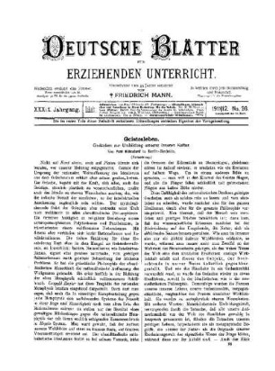 Geistesleben : Gedanken zur Umbildung unserer inneren Kultur ; (Fortsetzung)