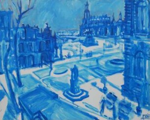 Dresden, Blick vom Zwinger zur Hofkirche