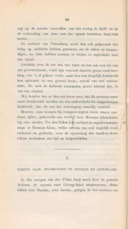X. Marsch naar Gelong-Sakti en gevecht bij Loeboe-Ajik