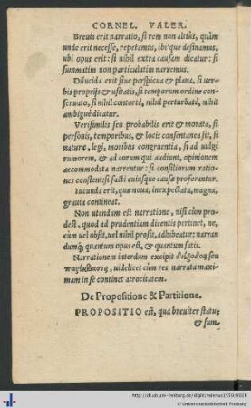De Propositione & Partitione.