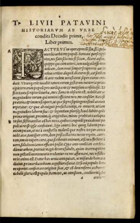 T. Livii Patavini Historiarum Ab Urbe condita Decadis primae ...