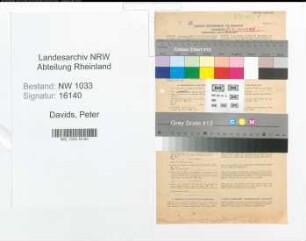 Entnazifizierung Peter Davids , geb. 03.08.1904 (Kaufmann)