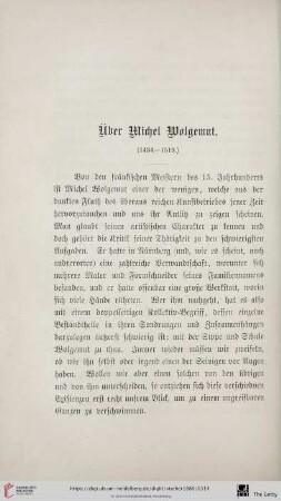 Über Michel Wolgemut