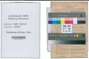 Entnazifizierung Paul Niedersten-Schee , geb. 10.05.1896 (Schreiner)