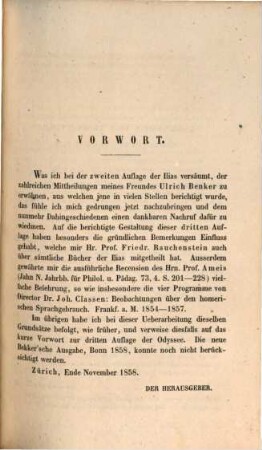 Iliade : Erklaert von J. U. Faesi. (2 Bände in 1 vol.), II