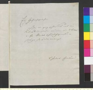 Brief von Weimar, Landes-Industrie-Comptoir in Weimar an Goethe, Johann Wolfgang von