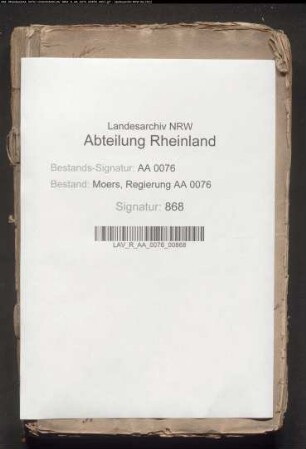 Edikte und Verordnungen für das Justiz-Departement der Regierung zu Moers