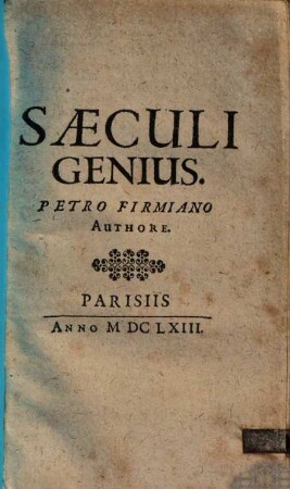 Saeculi Genius