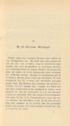 IV. Bij het koloniaal werfdepôt